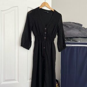 Gently used Zara black dress size xs
